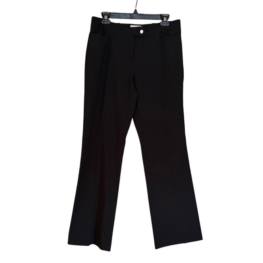 Calvin Klein Women's Black Size 8 Modern Fit Zipper Dress Pants Pockets Belt Lp
